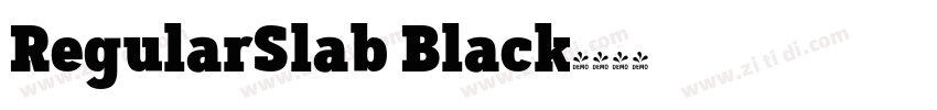 RegularSlab Black字体转换